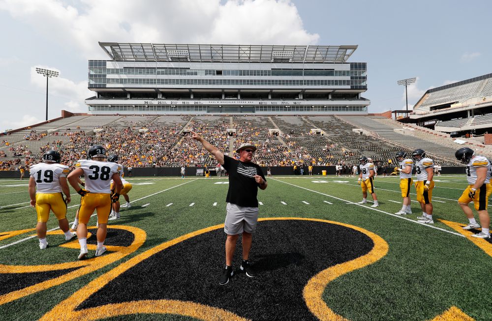 Strength and Conditioning coach Chris Doyle during Kids Day Saturday, August 11, 2018 at Kinnick Stadium. (Brian Ray/hawkeyesports.com)