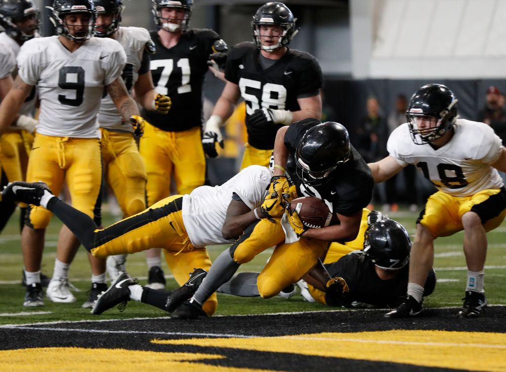 Iowa Hawkeyes running back Ivory Kelly-Martin (21) during spring practice Wednesday, March 28, 2018 at the Hansen Football Performance Center.  (Brian Ray/hawkeyesports.com)