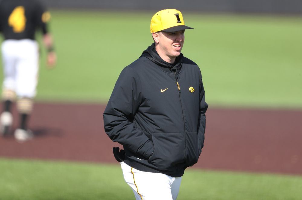 Volunteer Assistant Pitching Coach Tom Gorzelanny against California State Northridge Sunday, March 17, 2019 at Duane Banks Field. (Brian Ray/hawkeyesports.com)