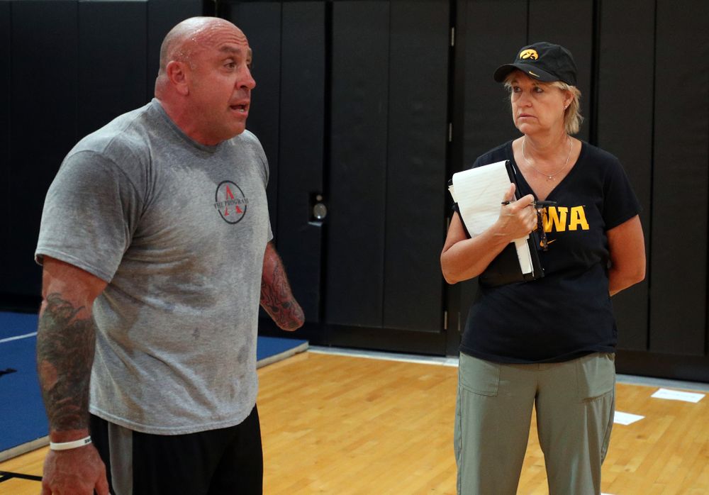 The Iowa WomenÕs Basketball Team participates in the The Program Wednesday, September 18, 2019 at Kinnick Stadium (Brian Ray/hawkeyesports.com)