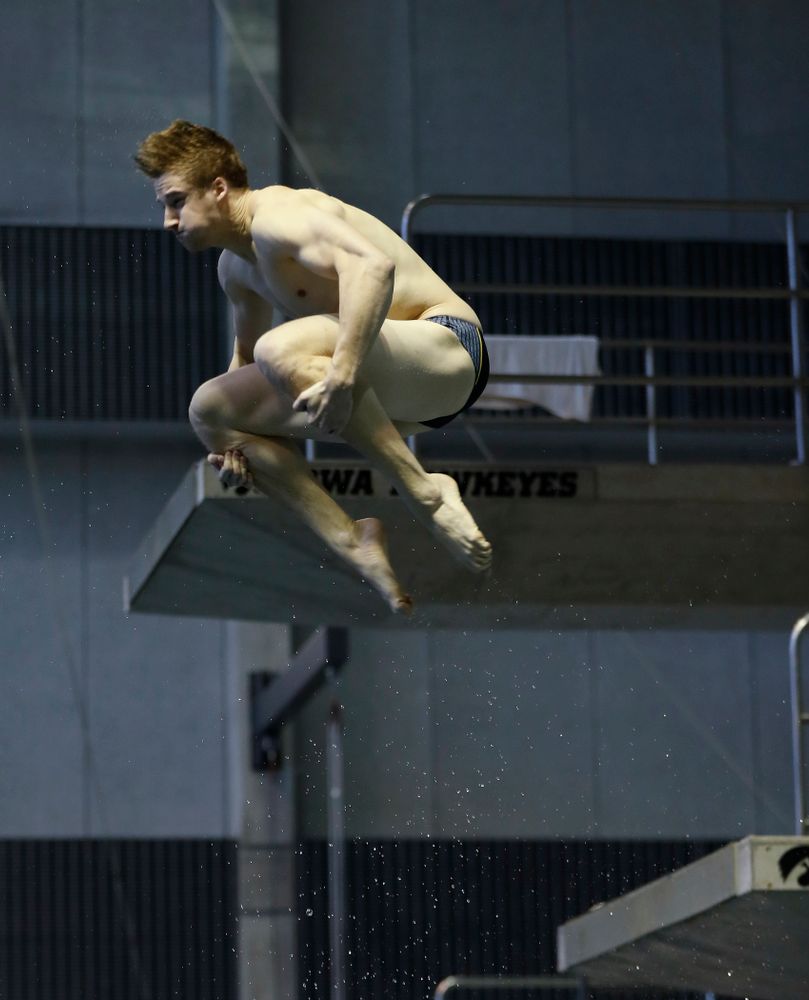  Saturday, January 13, 2018 (Brian Ray/hawkeyesports.com)Iowa's Will Brenner competes on the one meter springboard 