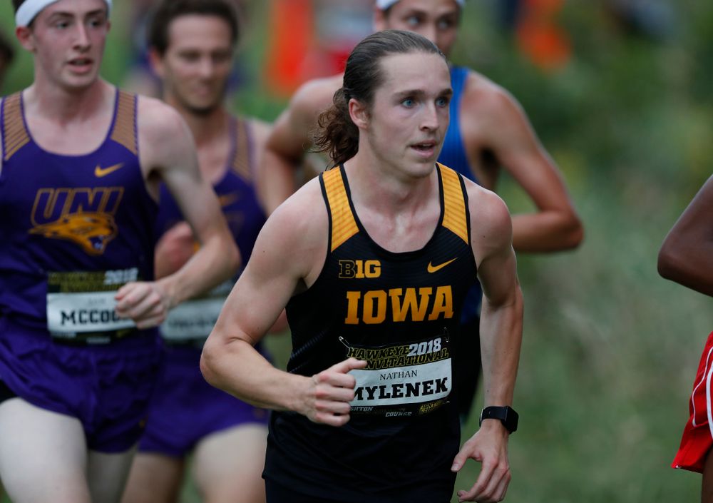 Nathan Mylenek during the Hawkeye Invitational Friday, August 31, 2018 at the Ashton Cross Country Course.  (Brian Ray/hawkeyesports.com)