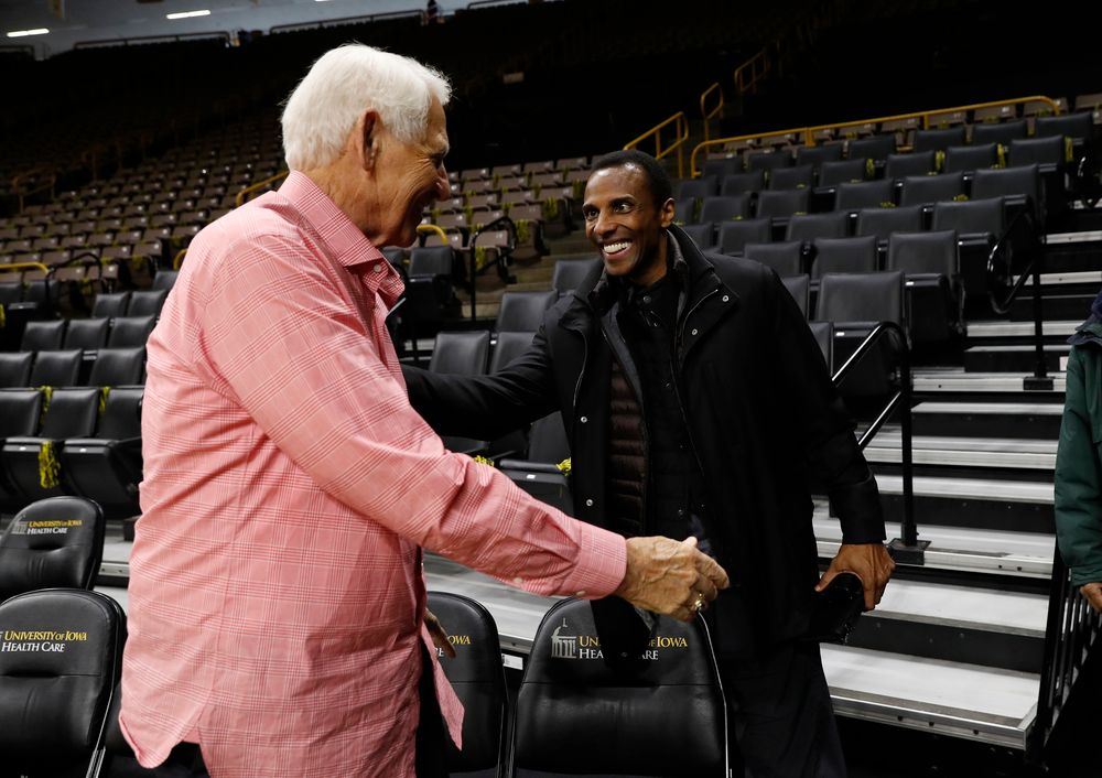Lute Olson and Ronnie Lester