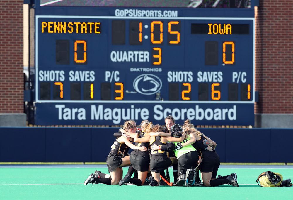 The Iowa Hawkeyes against Penn State in the 2019 Big Ten Field Hockey Tournament Championship Game Sunday, November 10, 2019 in State College. (Brian Ray/hawkeyesports.com)