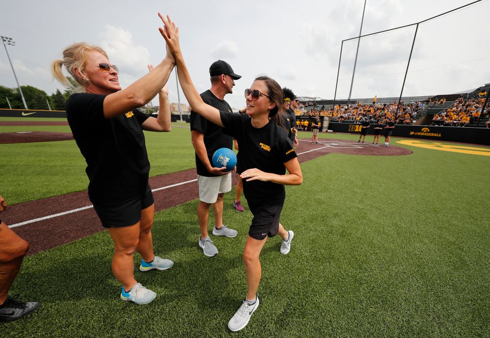 Women's Basketball Director of Operations Kathryn Reynolds during the Iowa Student Athlete Kickoff Kickball game  Sunday, August 19, 2018 at Duane Banks Field. (Brian Ray/hawkeyesports.com)
