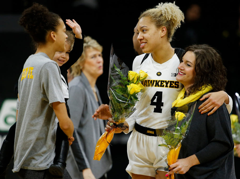 Iowa Hawkeyes forward Chase Coley (4)