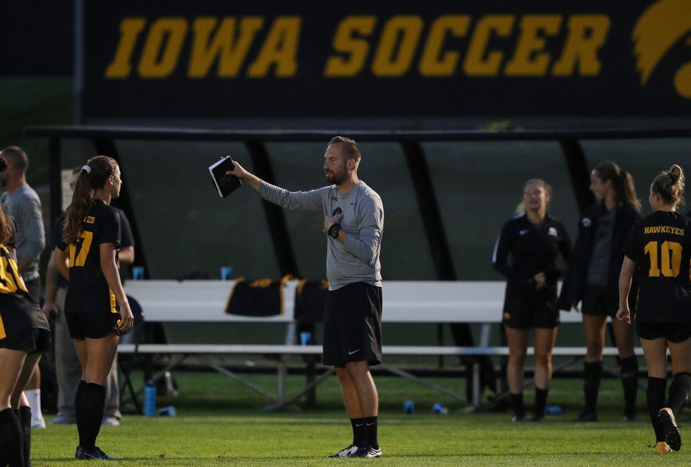 Drago Ceranic Assistant Coach against Western Michigan Thursday, August 22, 2019 at the Iowa Soccer Complex. (Brian Ray/hawkeyesports.com)