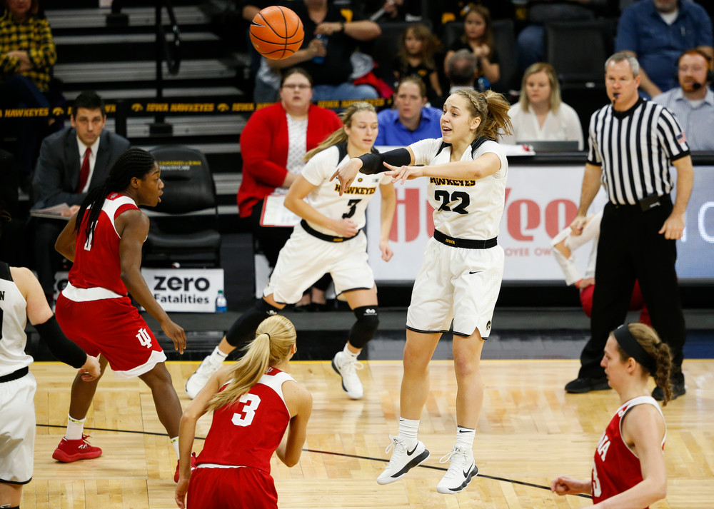 Iowa Hawkeyes guard Kathleen Doyle (22)