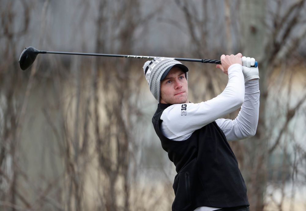 Jake Rowe during the 2018 Hawkeye Invitational  Friday, April 13, 2018 at Finkbine Golf Course. (Brian Ray/hawkeyesports.com)