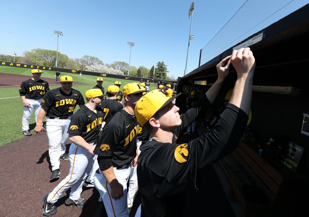 Iowa Hawkeyes Shane Ritter (18) during game two against UC Irvine Saturday, May 4, 2019 at Duane Banks Field. (Brian Ray/hawkeyesports.com)