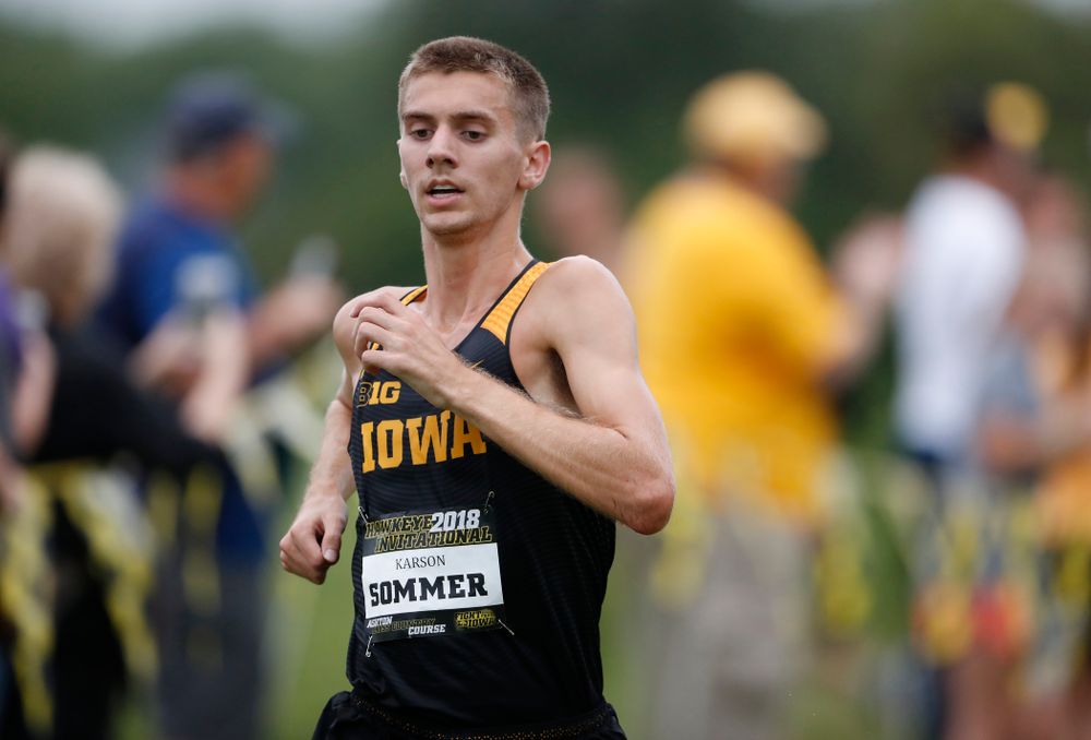Karson Sommer during the Hawkeye Invitational Friday, August 31, 2018 at the Ashton Cross Country Course.  (Brian Ray/hawkeyesports.com)