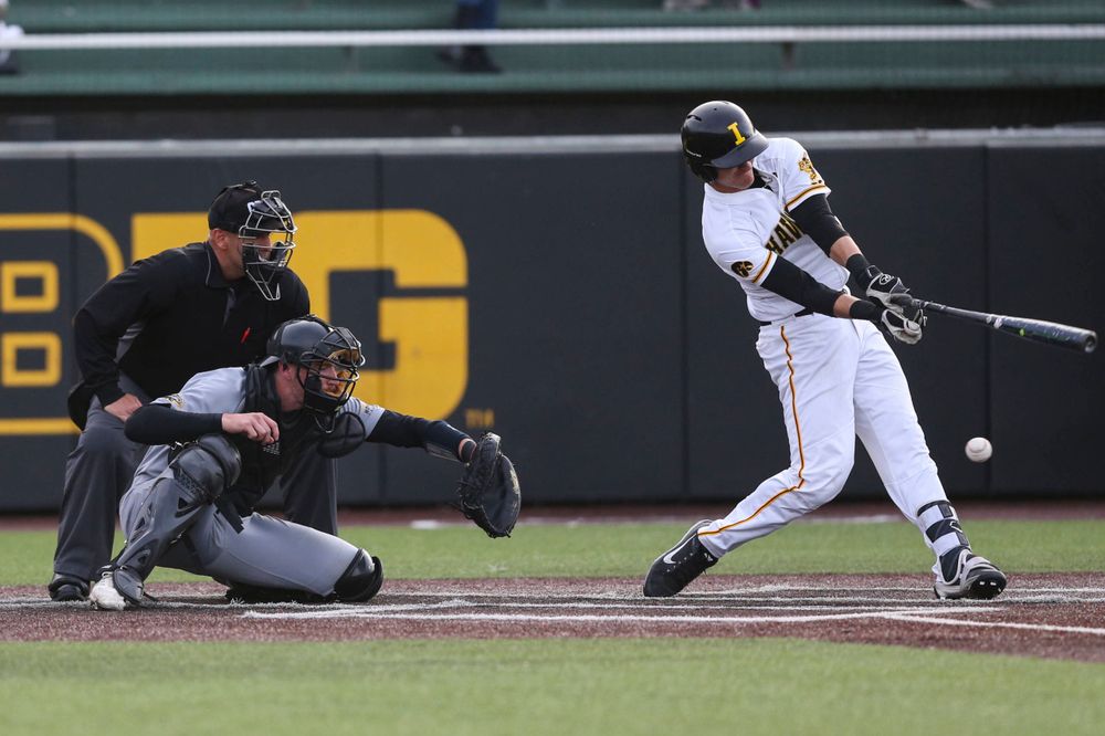 Iowa infielder Tanner Wetrich  at baseball vs Milwaukee on Tuesday, April 23, 2019 at Duane Banks Field. (Lily Smith/hawkeyesports.com)