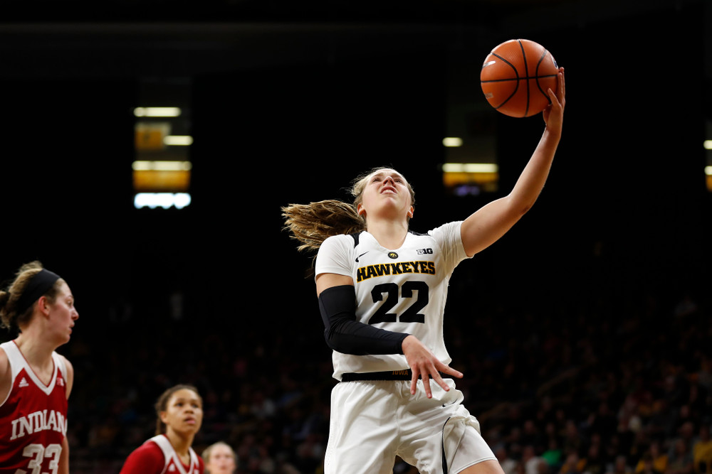 Iowa Hawkeyes guard Kathleen Doyle (22) 