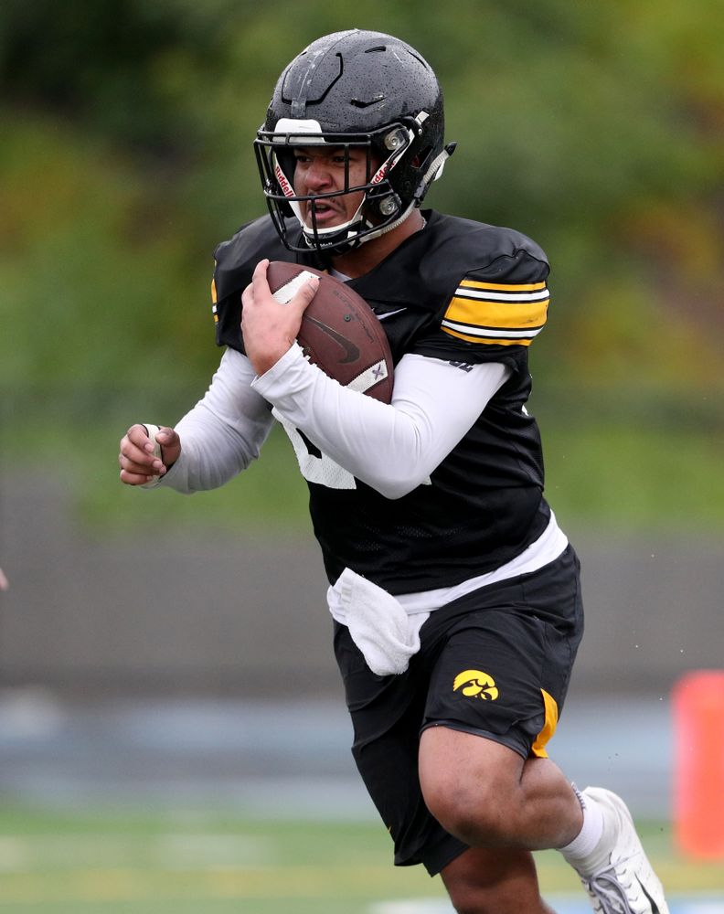 Iowa Hawkeyes running back Ivory Kelly-Martin (21) during practice Monday, December 23, 2019 at Mesa College in San Diego. (Brian Ray/hawkeyesports.com)