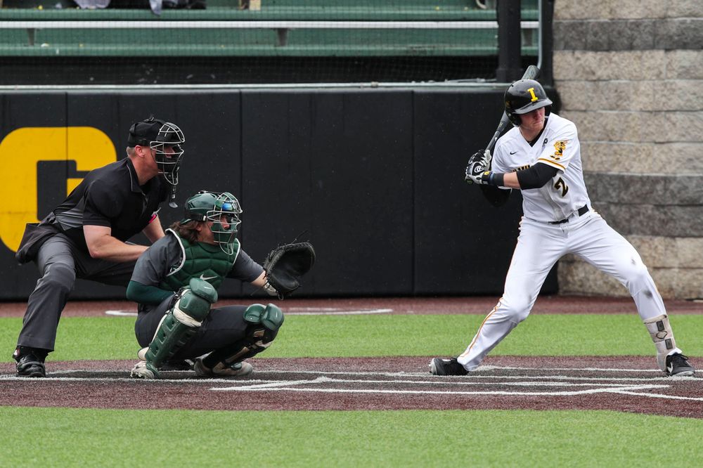 Iowa infielder Brendan Sher  during baseball vs Michigan State game 3 at Duane Banks Field on Sunday, May 12, 2019. (Lily Smith/hawkeyesports.com)