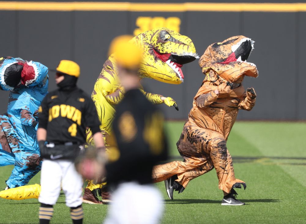The Iowa Baseball T-Rex Race against California State Northridge Sunday, March 17, 2019 at Duane Banks Field. (Brian Ray/hawkeyesports.com)
