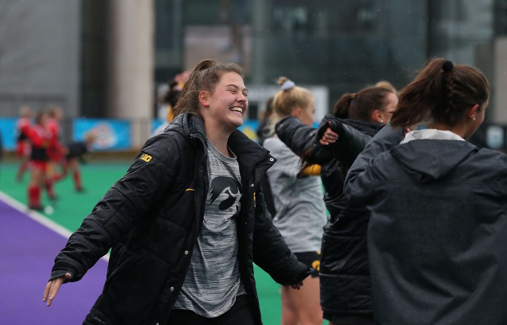 Iowa Hawkeyes Grace McGuire (62) against Maryland during the championship game of the Big Ten Tournament Sunday, November 4, 2018 at Lakeside Field in Evanston, Ill. (Brian Ray/hawkeyesports.com)
