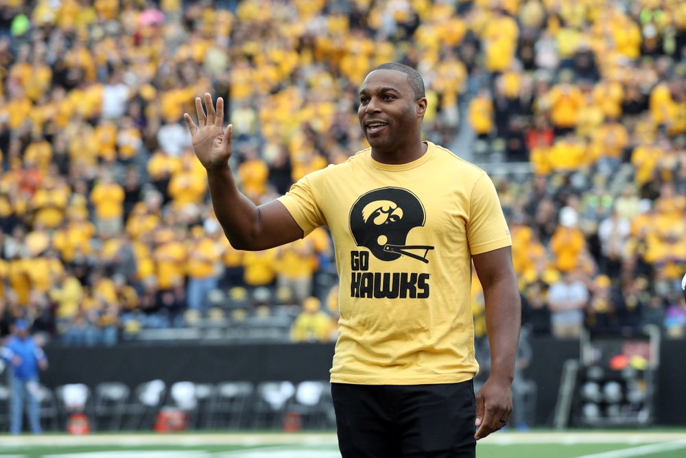 Honorary captain Miguel Merrick before the Iowa Hawkeyes game against Middle Tennessee State Saturday, September 28, 2019 at Kinnick Stadium. (Max Allen/hawkeyesports.com)