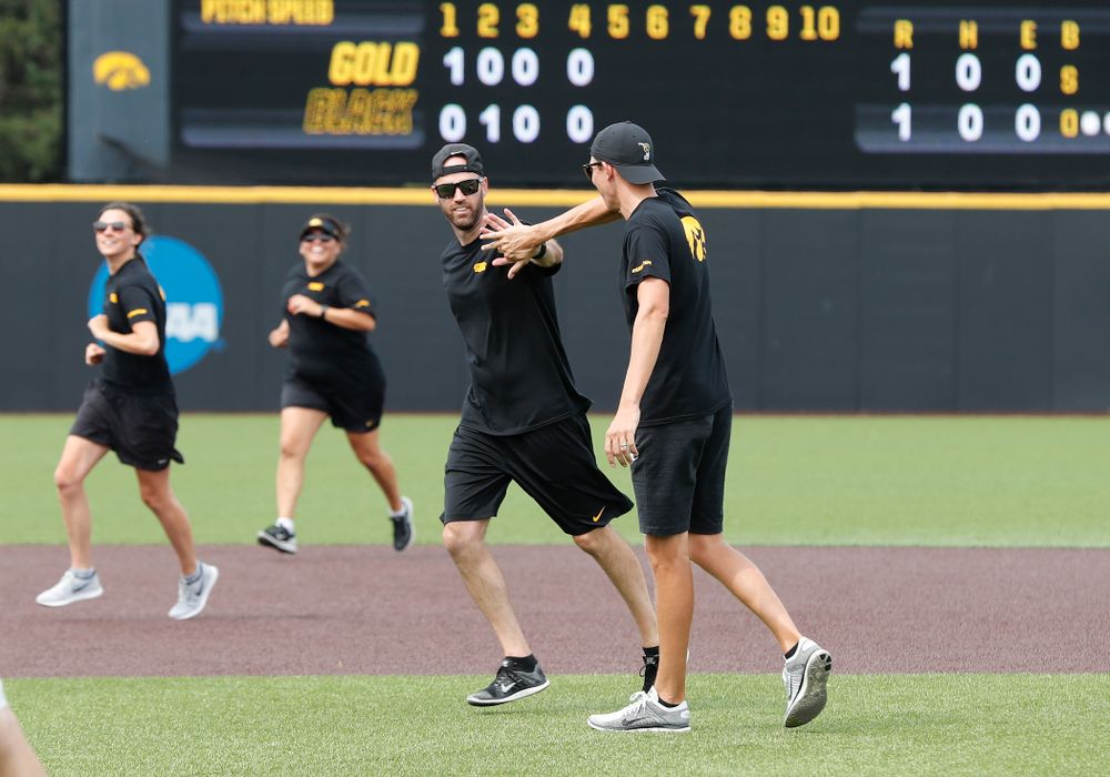  Head Men's Golf Coach Tyler Stith during the Iowa Student Athlete Kickoff Kickball game  Sunday, August 19, 2018 at Duane Banks Field. (Brian Ray/hawkeyesports.com)