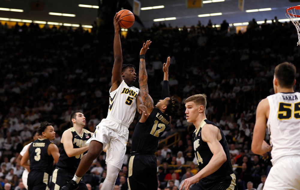 Iowa Hawkeyes forward Tyler Cook (5) 