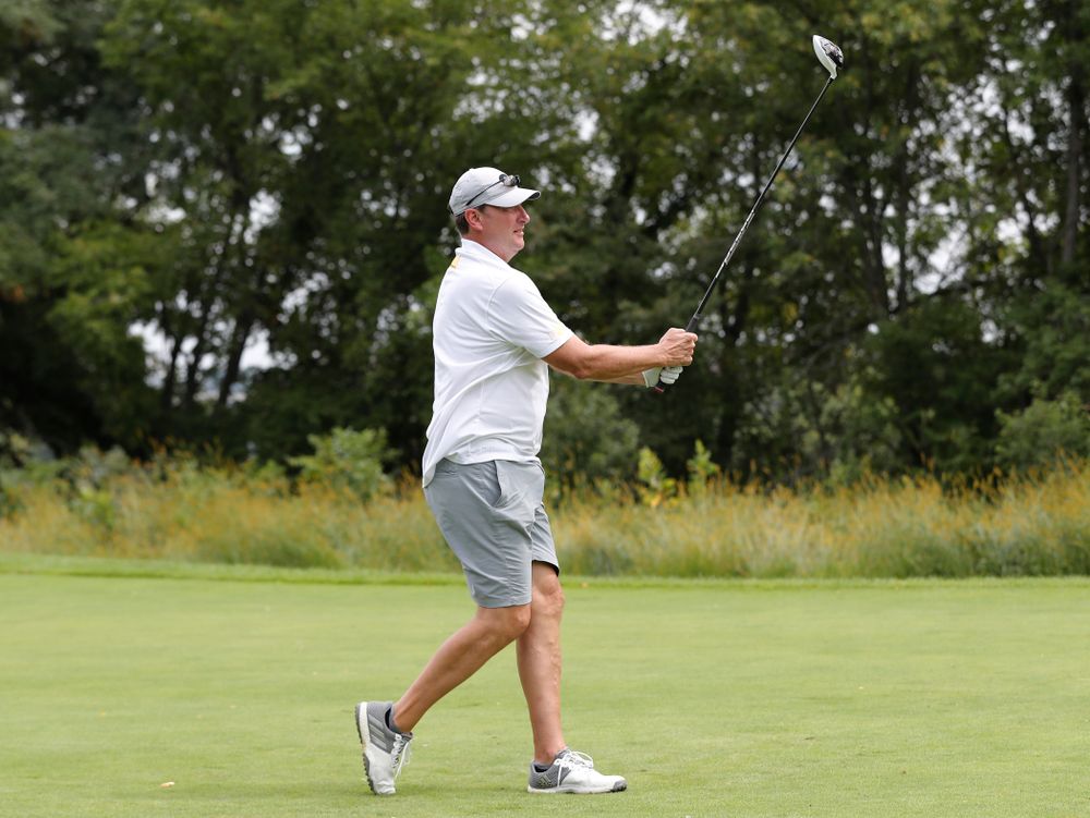Bobby Hansen at the 2018 Chris Street Memorial Golf Outing Monday, August 27, 2018 at Finkbine Golf Course. (Brian Ray/hawkeyesports.com)