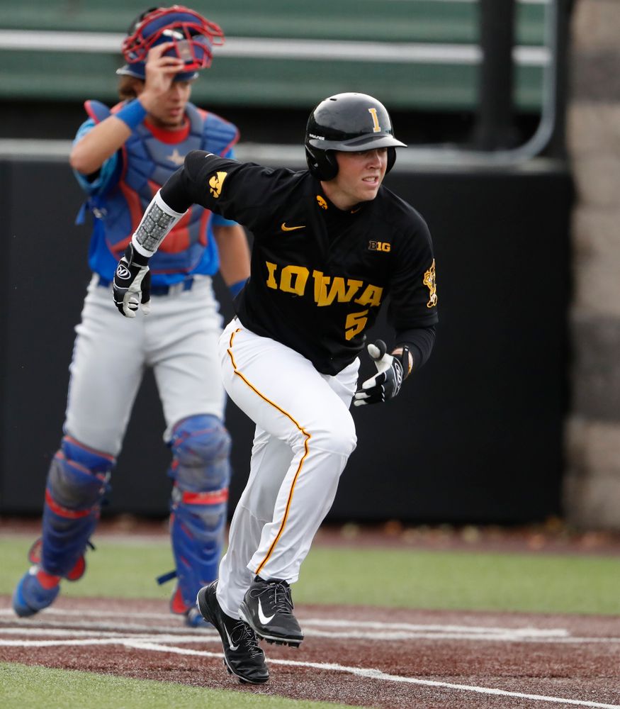 Zeb Adreon against the Ontario Blue Jays Friday, September 21, 2018 at Duane Banks Field. (Brian Ray/hawkeyesports.com)