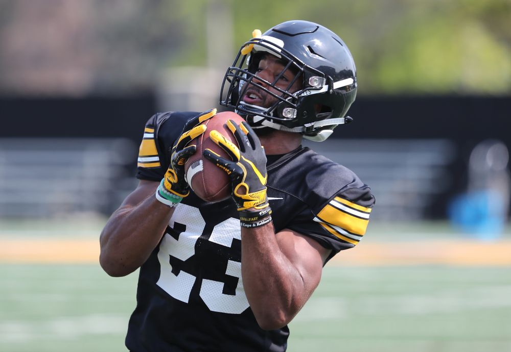 Iowa Hawkeyes wide receiver Dominique Dafney (23) during the third practice of fall camp Sunday, August 5, 2018 at the Kenyon Football Practice Facility. (Brian Ray/hawkeyesports.com)
