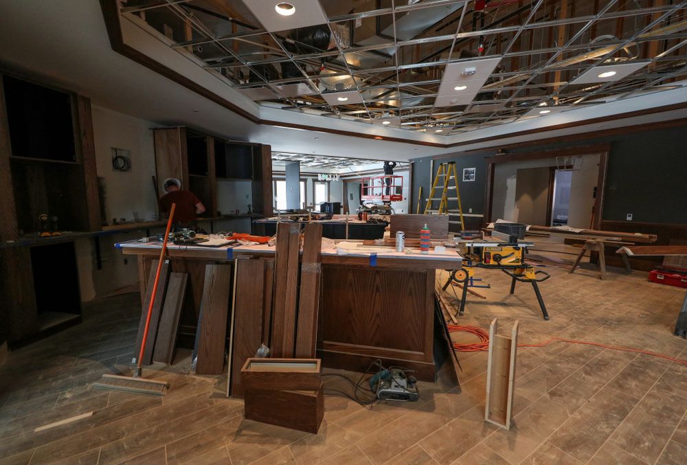The bar area of the Nagle Family Clubhouse Tuesday, January 28, 2020 at Finkbine Golf Course in Iowa City. (Brian Ray/hawkeyesports.com)