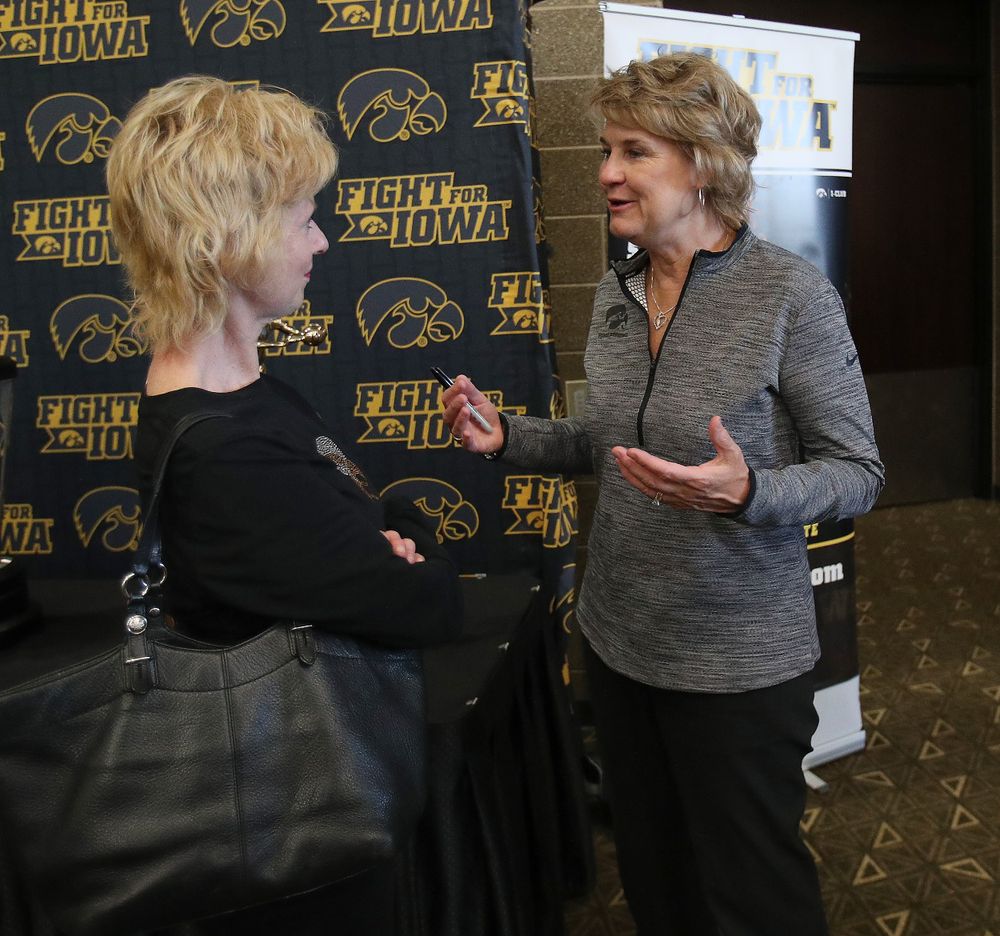 Lisa Bluder -- Hawkeye Fan Event at the Quad-Cities Waterfront Convention Center in Bettendorf, Iowa, on May 15, 2019.