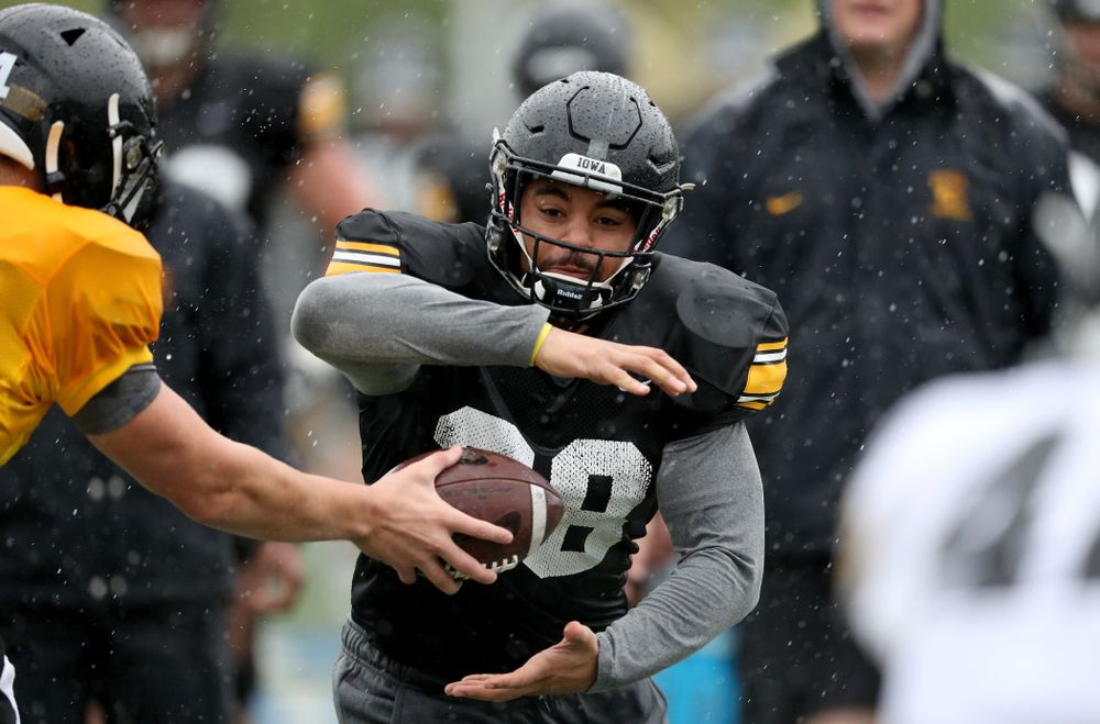 Iowa Hawkeyes running back Toren Young (28) during practice Monday, December 23, 2019 at Mesa College in San Diego. (Brian Ray/hawkeyesports.com)