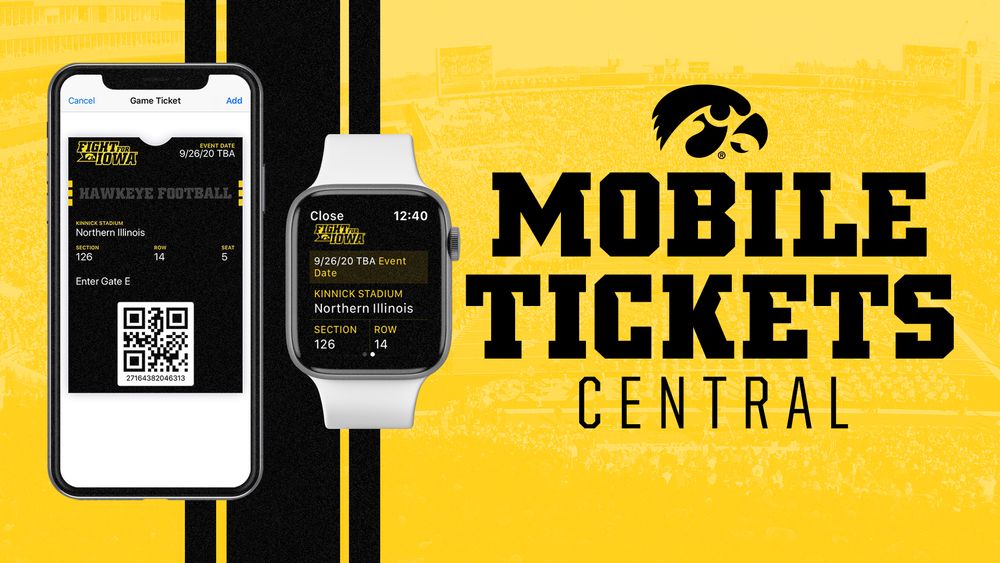 Smartphone and smart watches showing digital tickets.