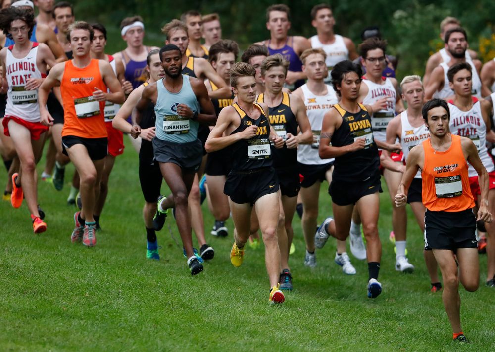 Spencer Smith during the Hawkeye Invitational Friday, August 31, 2018 at the Ashton Cross Country Course.  (Brian Ray/hawkeyesports.com)