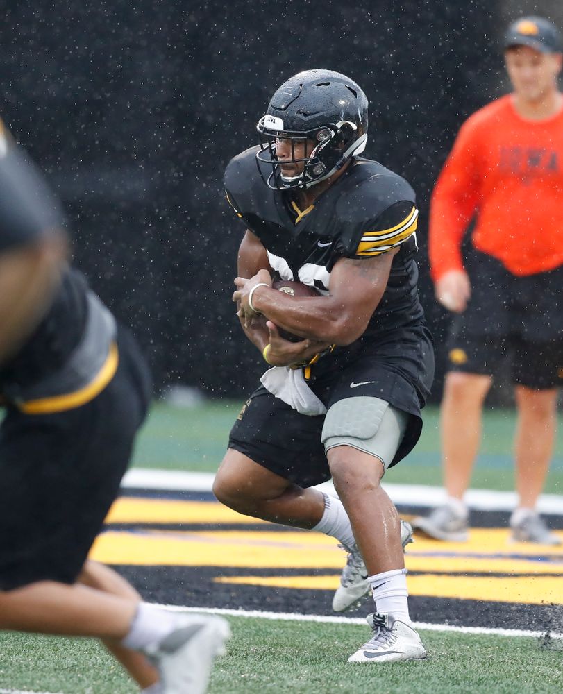 Iowa Hawkeyes running back Toren Young (28) during camp practice No. 15  Monday, August 20, 2018 at the Hansen Football Performance Center. (Brian Ray/hawkeyesports.com)
