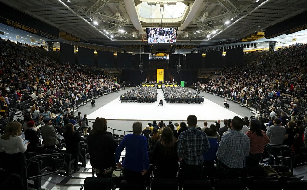 The College of Liberal Arts and Sciences and University College Fall 2019 Commencement ceremony at Carver-Hawkeye Arena in Iowa City on Saturday, December 21, 2019. (Stephen Mally/hawkeyesports.com)