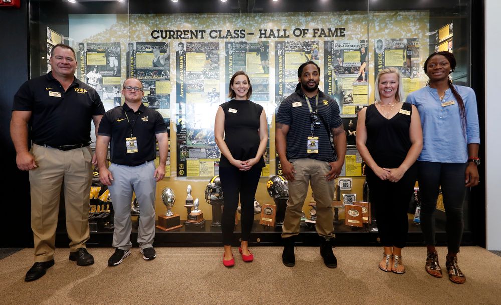 The 2018 Iowa Athletics Hall of Fame Class Friday, August 31, 2018 at the Hall of Fame. (Brian Ray/hawkeyesports.com)