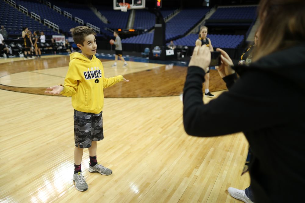 Big Ten Boy Jack Jensen-Fitzpatrick during practice and media before the regional final of the 2019 NCAA Women's College Basketball Tournament against the Baylor Bears Sunday, March 31, 2019 at Greensboro Coliseum in Greensboro, NC.(Brian Ray/hawkeyesports.com)