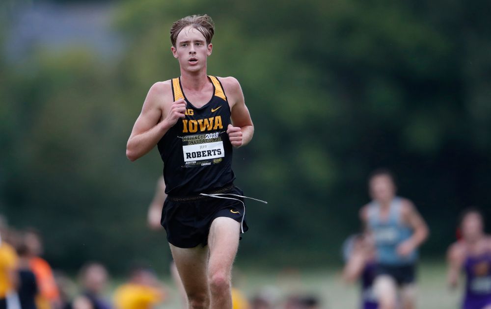 Jeff Roberts during the Hawkeye Invitational Friday, August 31, 2018 at the Ashton Cross Country Course.  (Brian Ray/hawkeyesports.com)